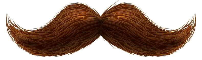 Brown moustache
