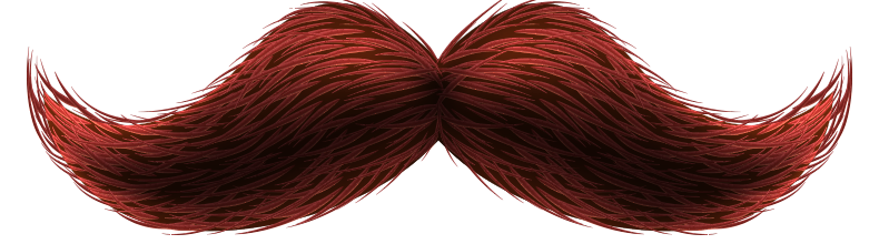 Red moustache